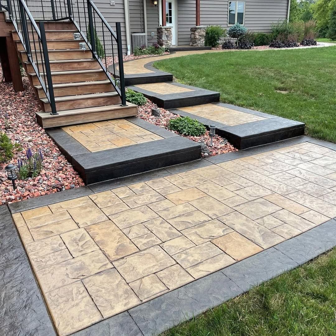 Decorative concrete finish