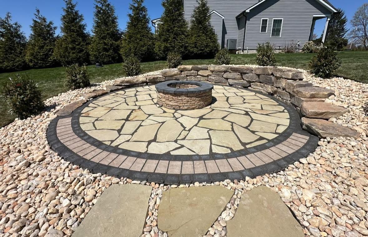 Concrete patio excavation