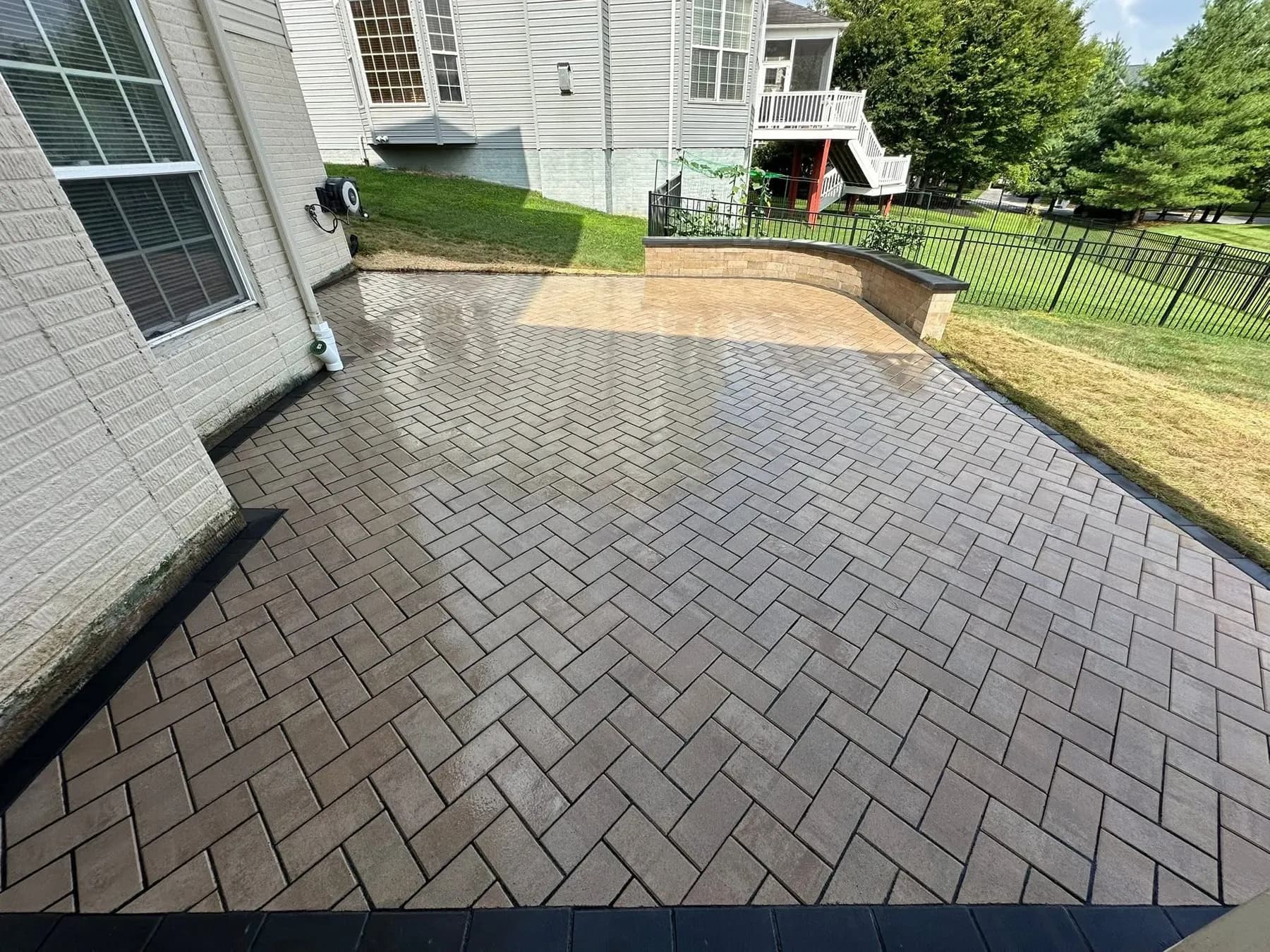 Paver pattern installation